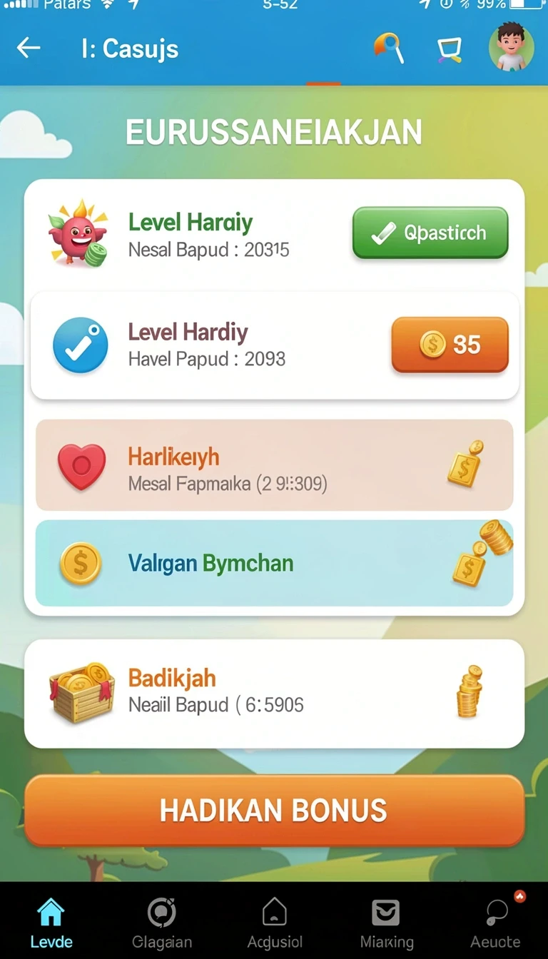 Cuplikan layar menu unduhan guru303 untuk perangkat Android